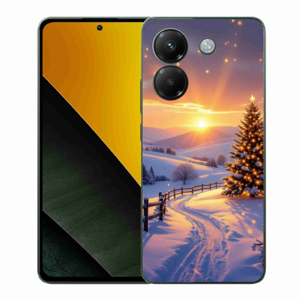 Gél borítás mmCase a Xiaomi Poco M7 Pro számára - téli tájkép