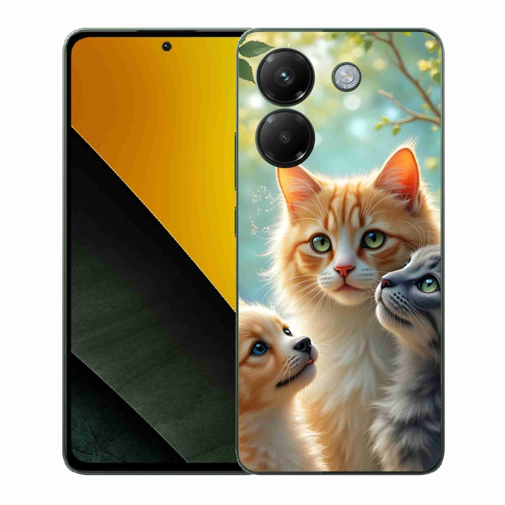 Gél borítás mmCase a Xiaomi Poco M7 Pro számára - állati barátság 2