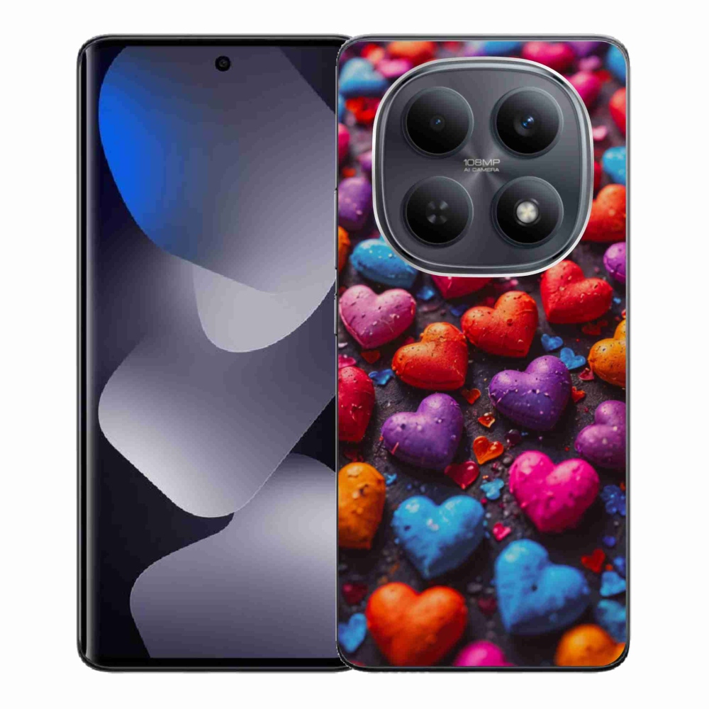 Gél borítás mmCase a Xiaomi Poco M8 5G/Redmi Note 15 5G/4G - színes szívhez