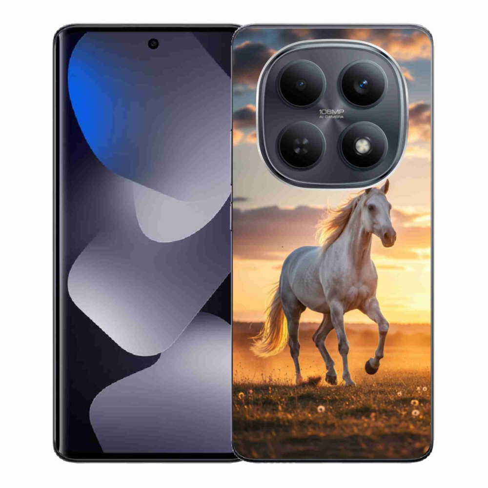 Gél borító mmCase a Xiaomi Poco M8 5G/Redmi Note 15 5G/4G - futó fehér ló 2