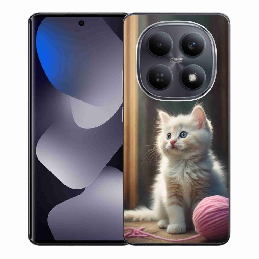 Gél borítás mmCase a Xiaomi Poco M8 5G/Redmi Note 15 5G/4G - fehér cica 2