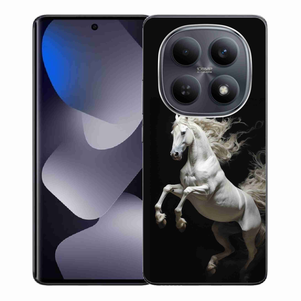 Gél borítás mmCase a Xiaomi Poco M8 5G/Redmi Note 15 5G/4G - fehér ló 4