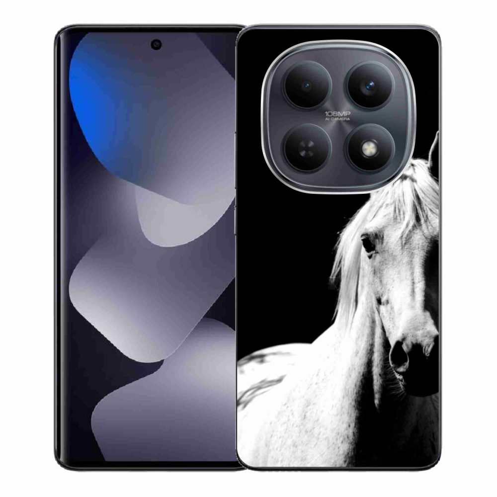 Gél borítás mmCase a Xiaomi Poco M8 5G/Redmi Note 15 5G/4G - fehér ló 5