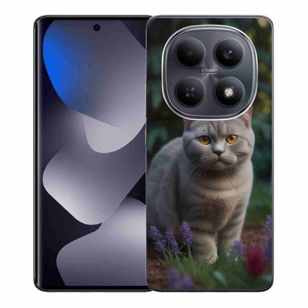 Gél borítás mmCase a Xiaomi Poco M8 5G/Redmi Note 15 5G/4G - brit macska számára