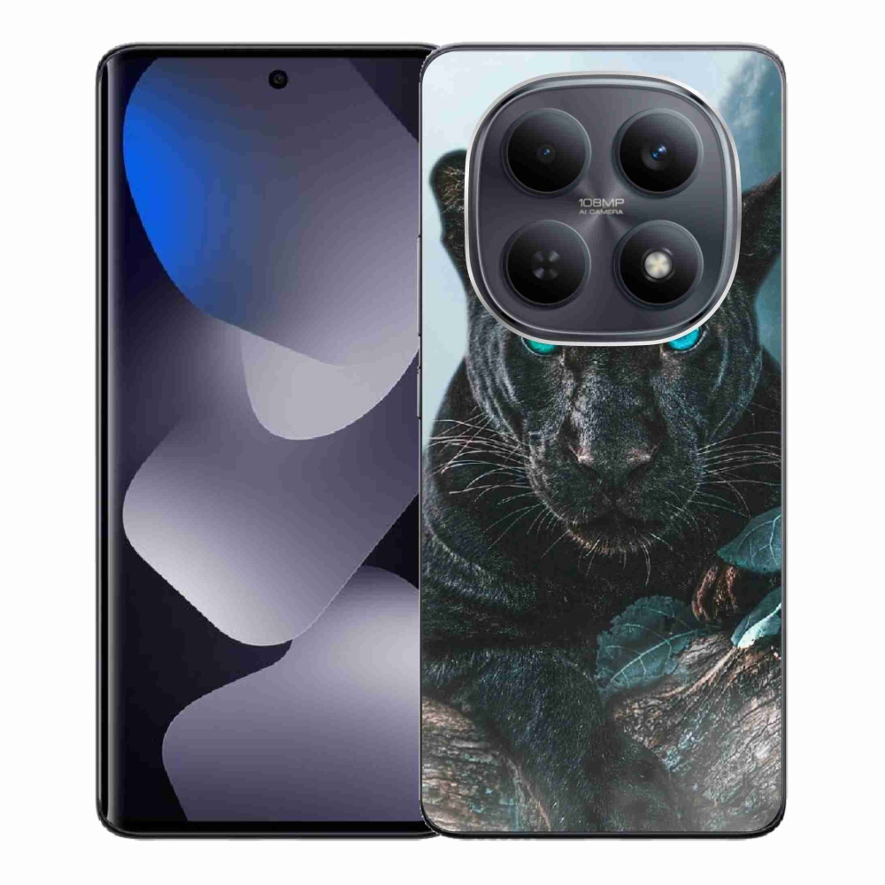 Gél borítás mmCase a Xiaomi Poco M8 5G/Redmi Note 15 5G/4G - fekete párduchoz