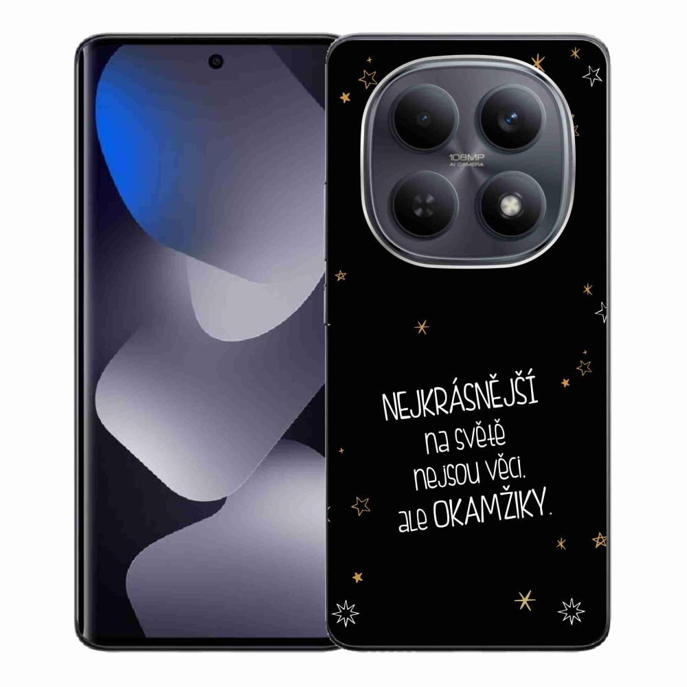 Gél borító mmCase a Xiaomi Poco M8 5G/Redmi Note 15 5G/4G - idézem 4 fekete háttérrel