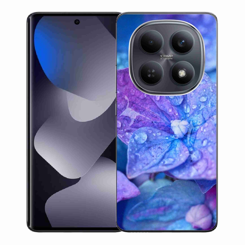 Gél borító mmCase a Xiaomi Poco M8 5G/Redmi Note 15 5G/4G - lila virághoz