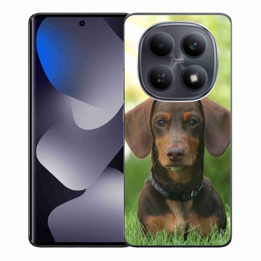 Gél borító mmCase a Xiaomi Poco M8 5G/Redmi Note 15 5G/4G - barna tacskóhoz