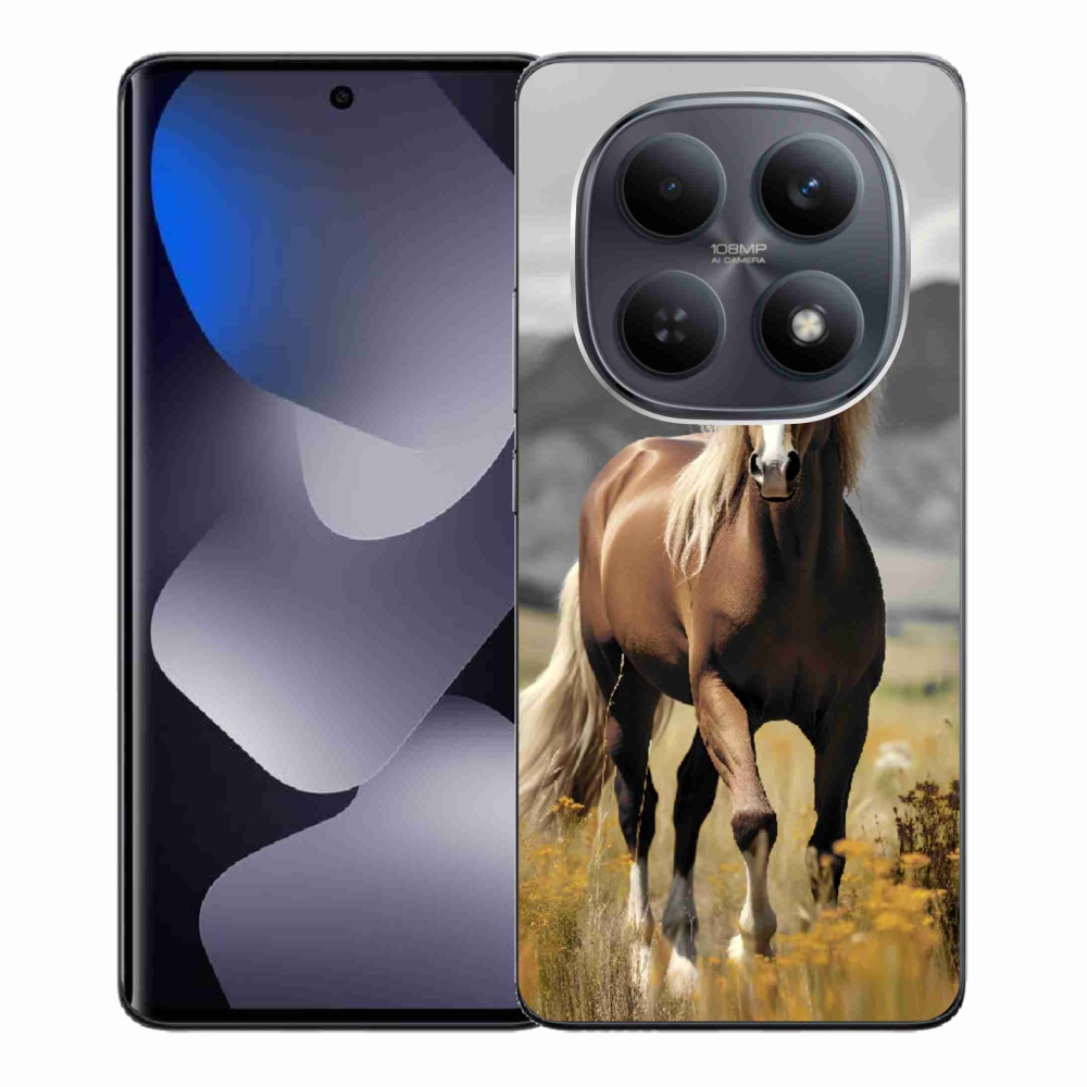 Zselés borítás mmCase a Xiaomi Poco M8 5G/Redmi Note 15 5G/4G - barna ló 1