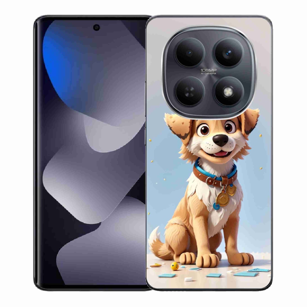Gél borítás mmCase a Xiaomi Poco M8 5G/Redmi Note 15 5G/4G - rajzfilm kölyökkutya számára