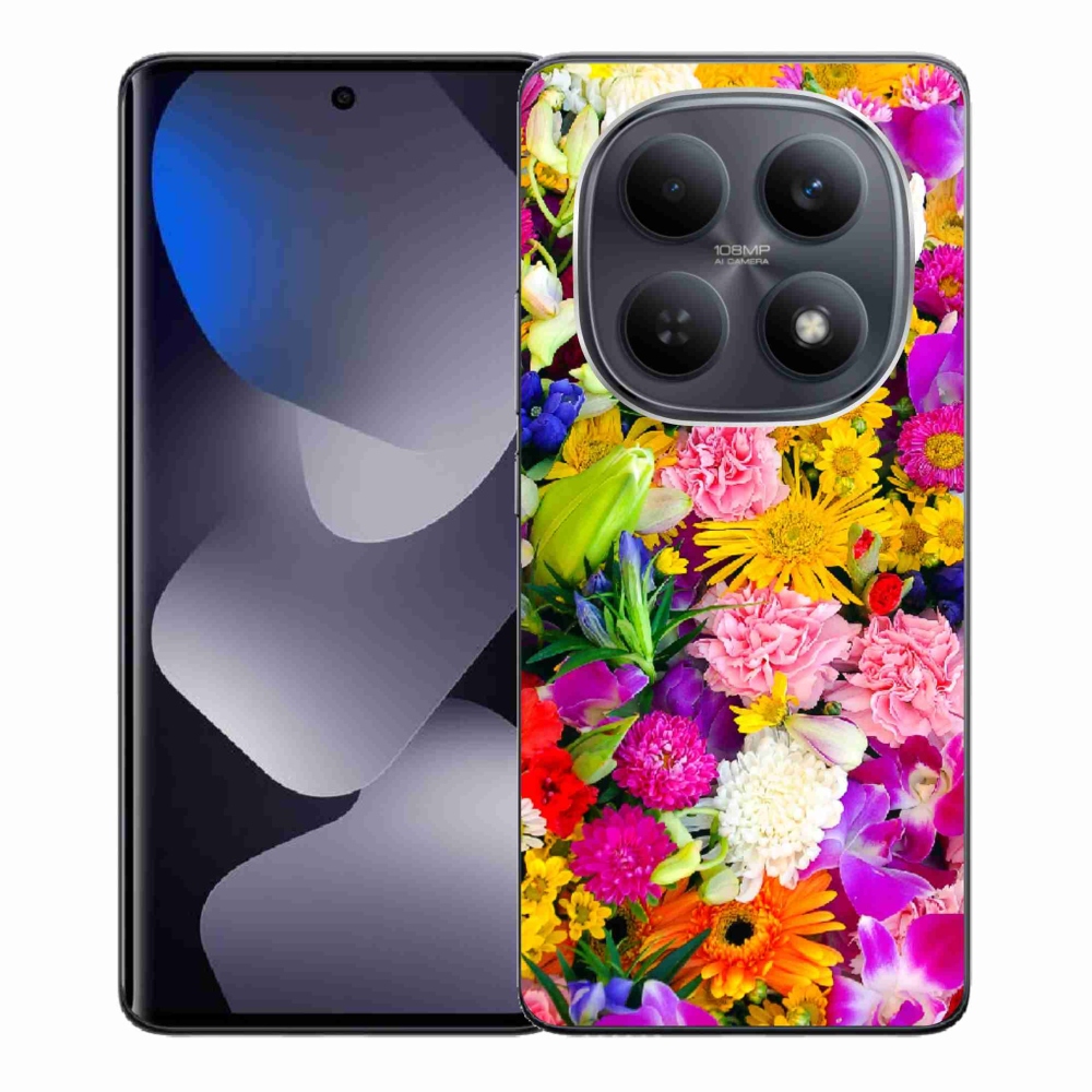 Gél borító mmCase a Xiaomi Poco M8 5G/Redmi Note 15 5G/4G - virágok 12