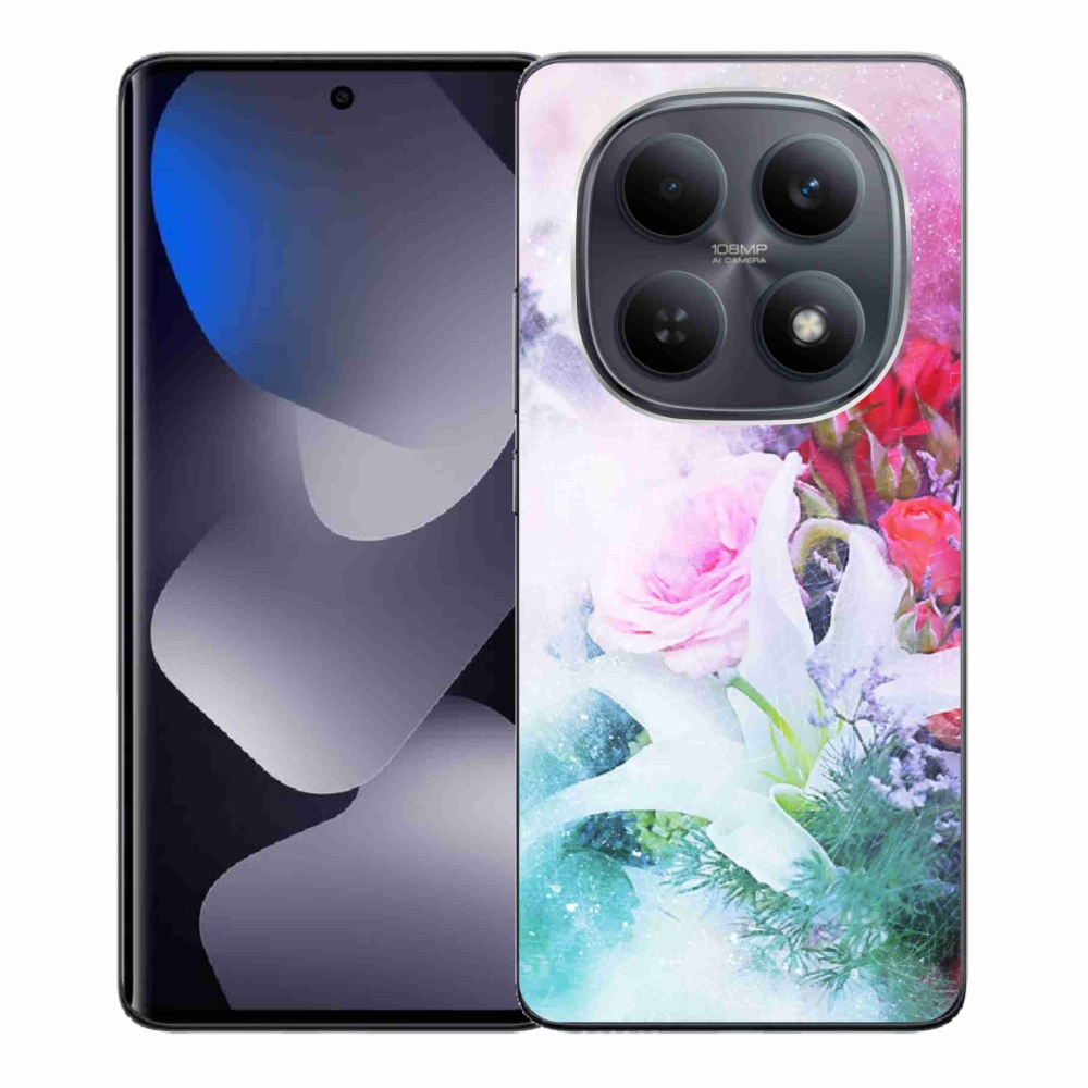 Gél borító mmCase a Xiaomi Poco M8 5G/Redmi Note 15 5G/4G - virágok 4