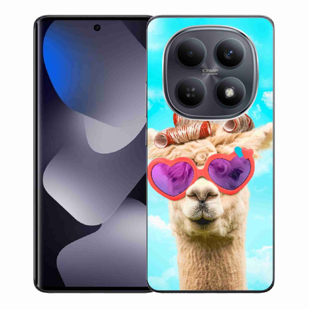 Zselés borítás mmCase a Xiaomi Poco M8 5G/Redmi Note 15 5G/4G - szemüveges láma számára