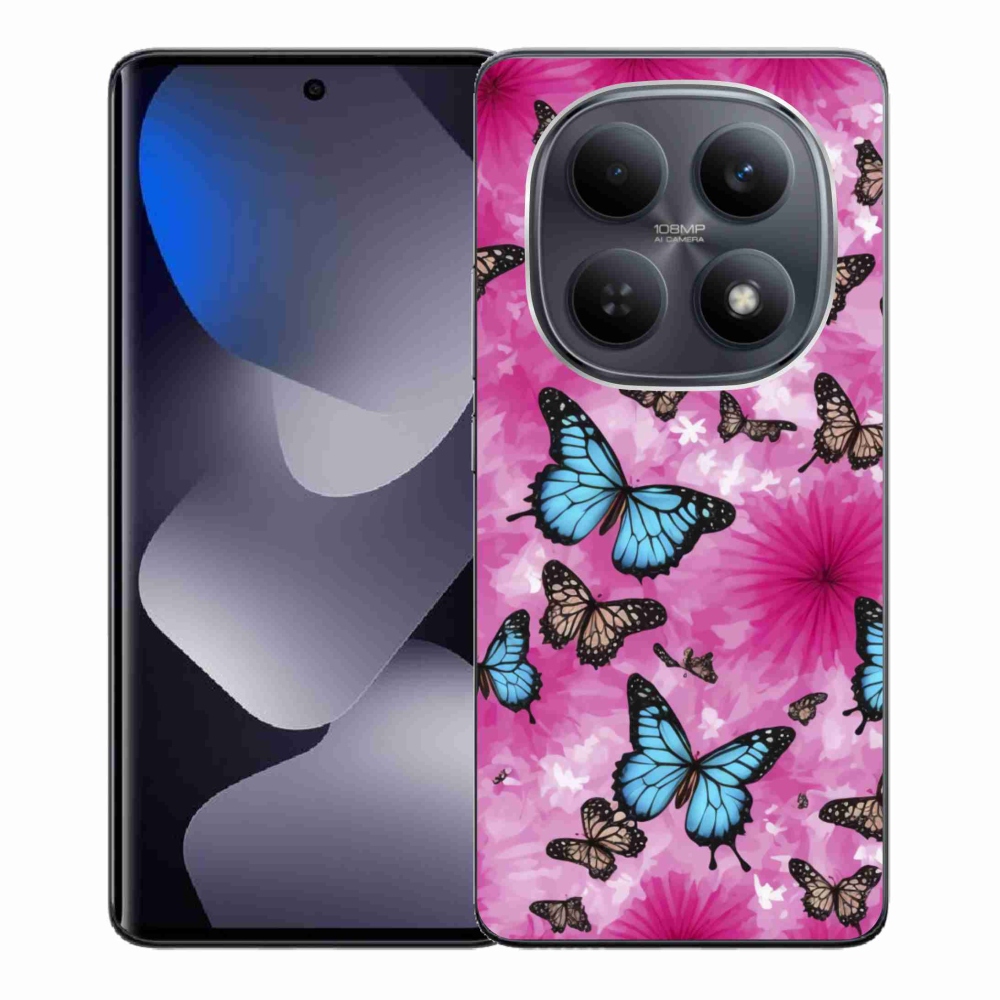 Gél borítás mmCase a Xiaomi Poco M8 5G/Redmi Note 15 5G/4G - pillangó kerthez