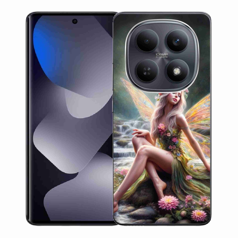 Gél borítás mmCase a Xiaomi Poco M8 5G/Redmi Note 15 5G/4G - pillangó nő 1