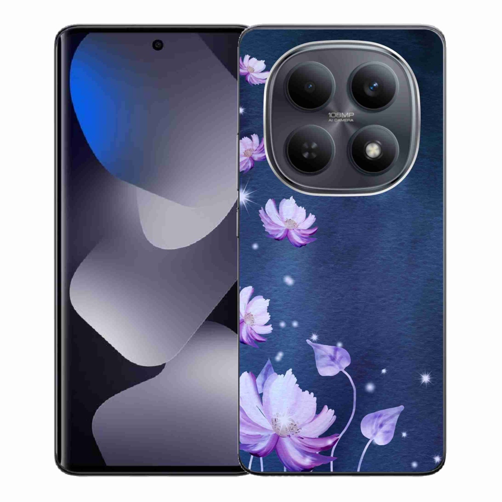 Gél borító mmCase a Xiaomi Poco M8 5G/Redmi Note 15 5G/4G - hulló virágokhoz