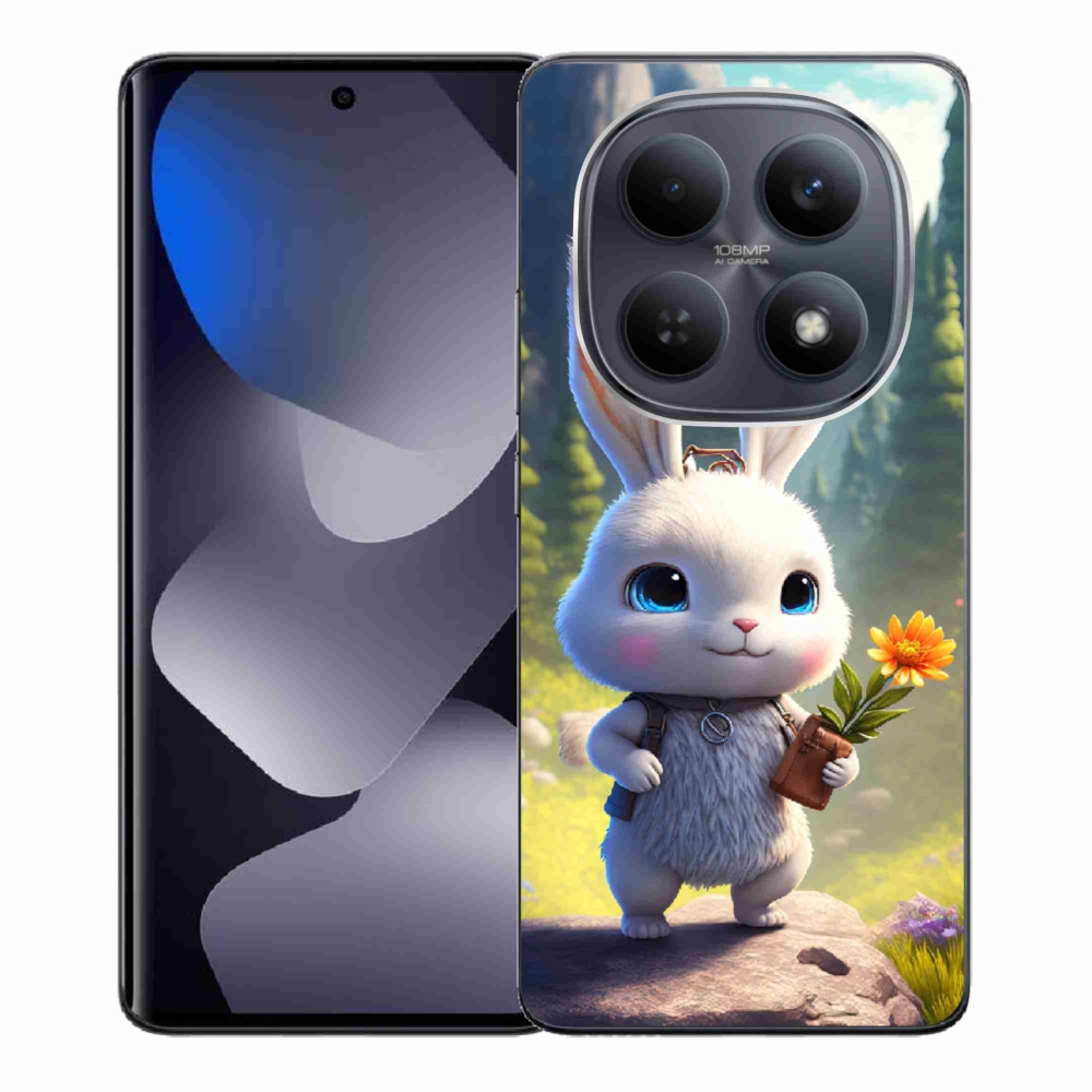 Gél borítás mmCase a Xiaomi Poco M8 5G/Redmi Note 15 5G/4G számára - aranyos nyuszi