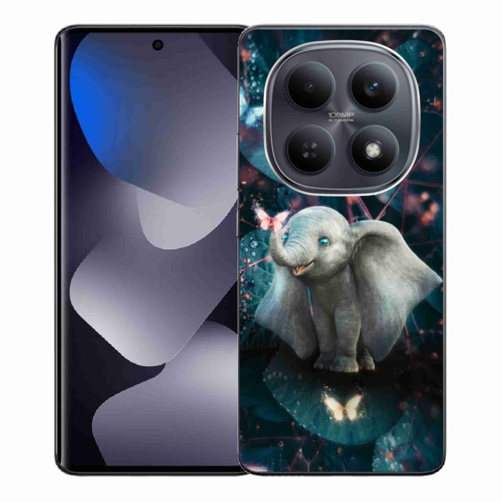 Gél borító mmCase a Xiaomi Poco M8 5G/Redmi Note 15 5G/4G - aranyos elefánthoz