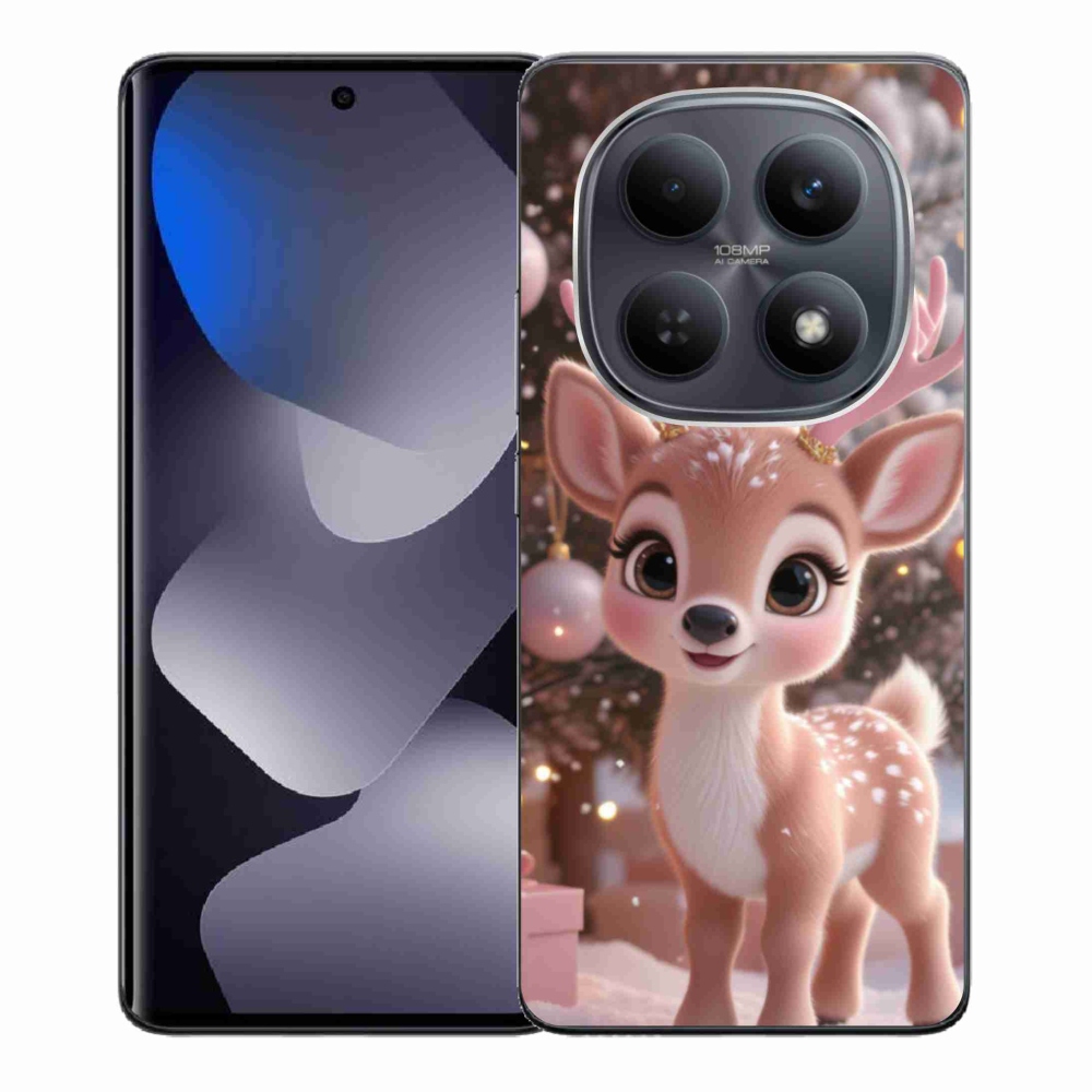 Gél borítás mmCase a Xiaomi Poco M8 5G/Redmi Note 15 5G/4G - aranyos rénszarvashoz