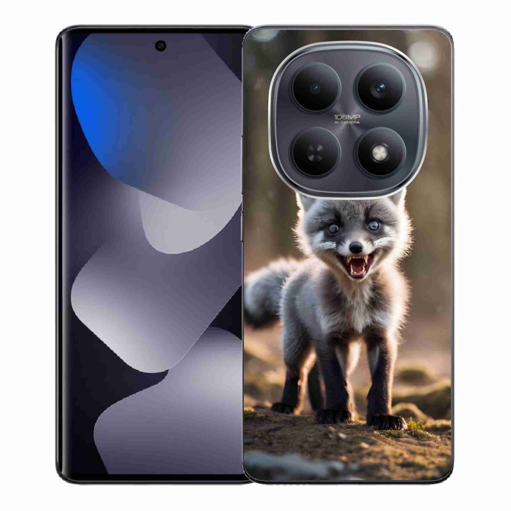 Gél borítás mmCase a Xiaomi Poco M8 5G/Redmi Note 15 5G/4G - angry fox számára