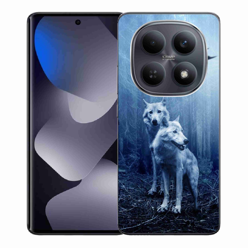 Zselés borítás mmCase a Xiaomi Poco M8 5G/Redmi Note 15 5G/4G - farkasok az erdőben