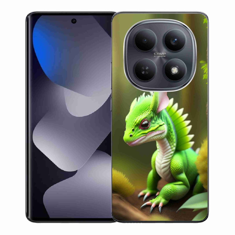 Gél borítás mmCase a Xiaomi Poco M8 5G/Redmi Note 15 5G/4G - zöld sárkányhoz