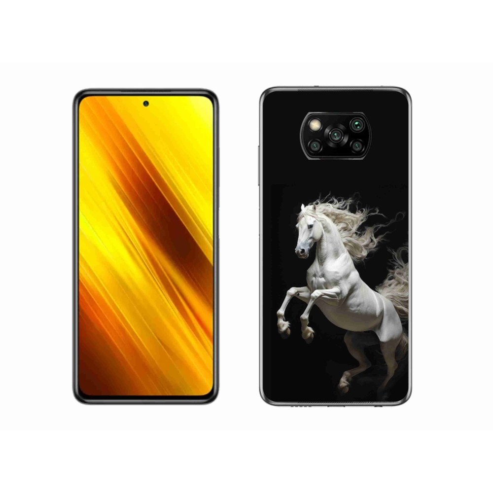 Gél borítás mmCase a Xiaomi Poco X3-hoz - fehér ló 4