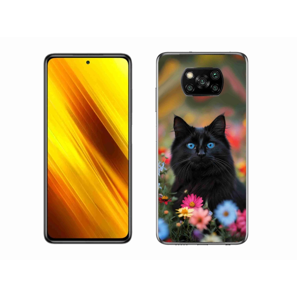 Gél borítás mmCase a Xiaomi Poco X3-hoz - fekete cica 4