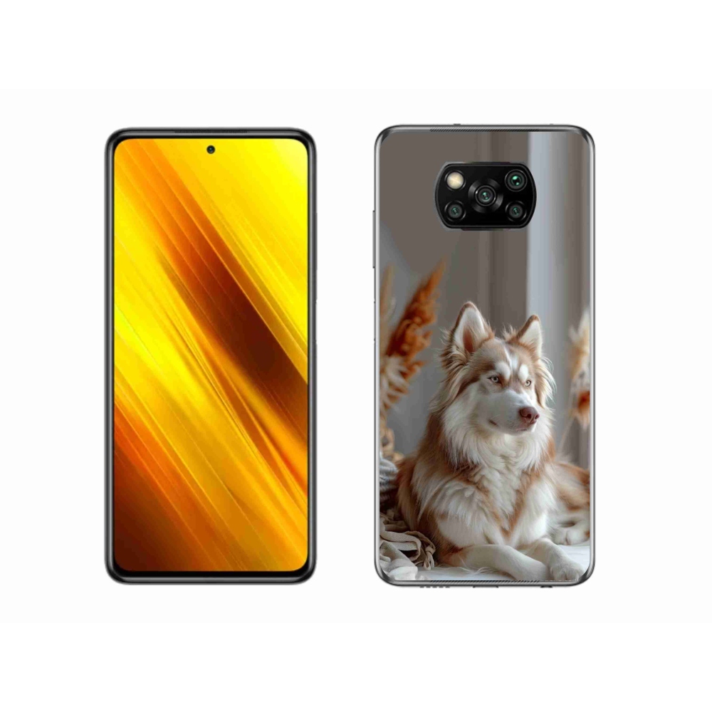 Gél borítás mmCase a Xiaomi Poco X3-hoz - csendes szibériai husky