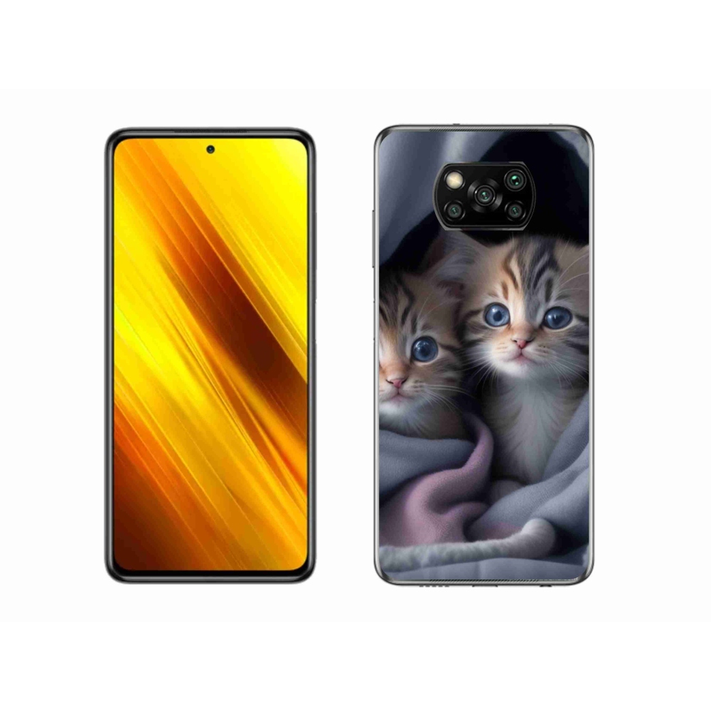 Gél borítás mmCase a Xiaomi Poco X3 - cat duo 2 számára