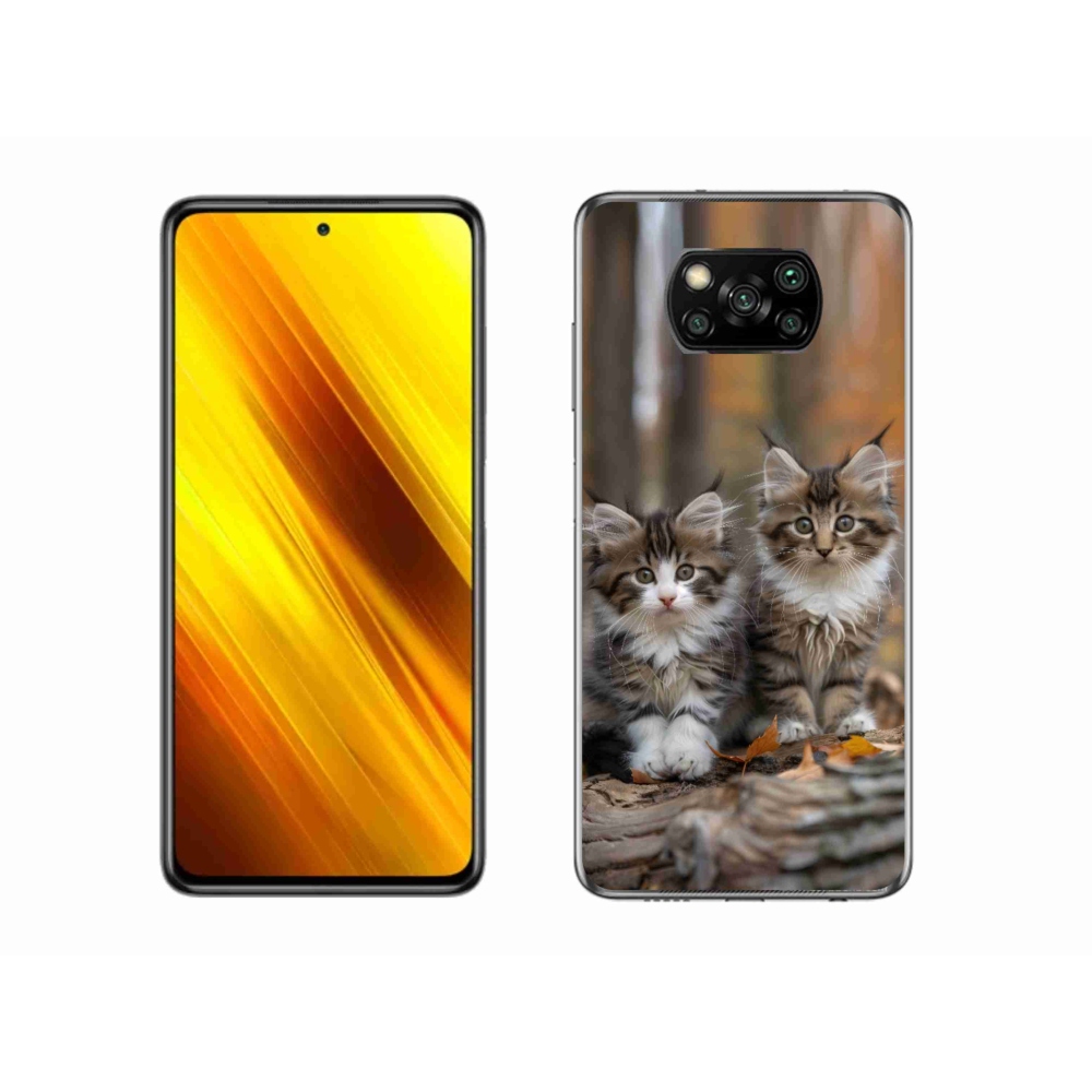 Gél borítás mmCase a Xiaomi Poco X3 - cat duo 3 számára