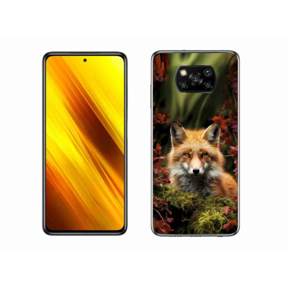 Gél borítás mmCase a Xiaomi Poco X3-hoz - róka az erdőben
