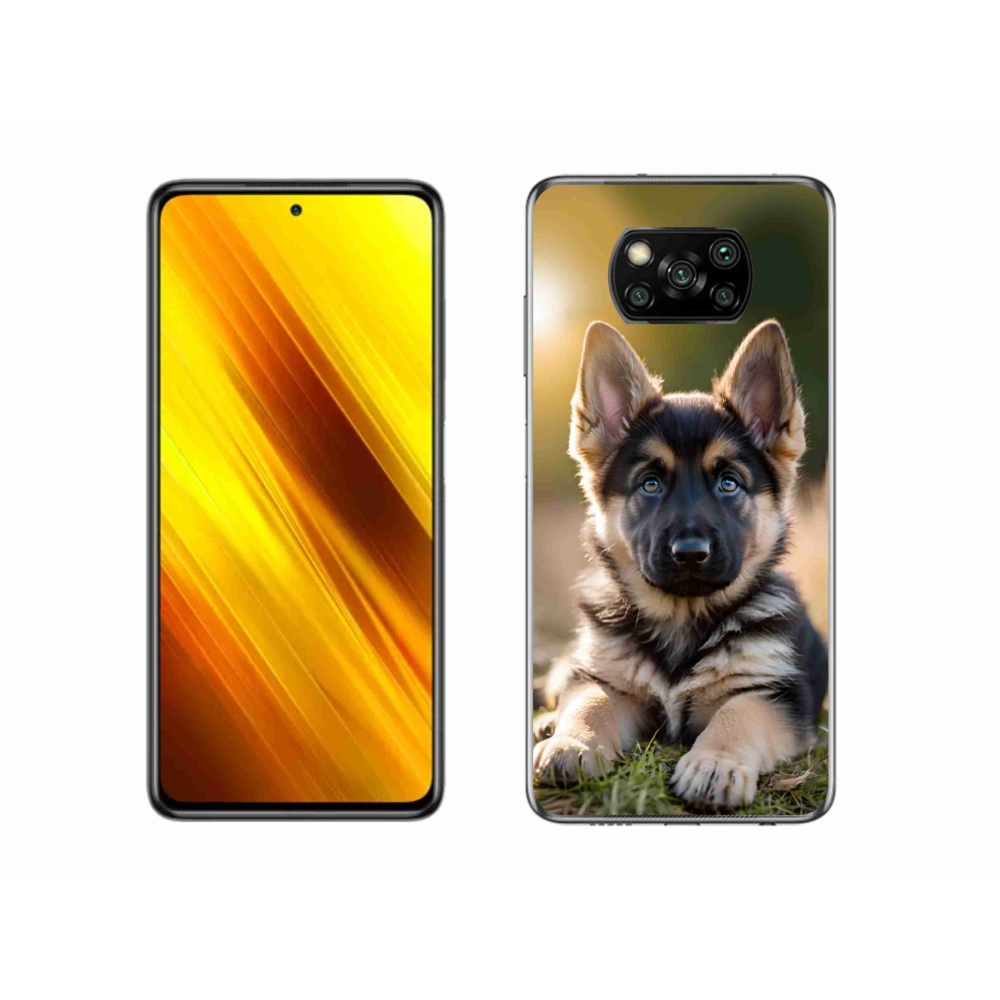 Gél borítás mmCase a Xiaomi Poco X3-hoz - Német juhászkutya a természetben