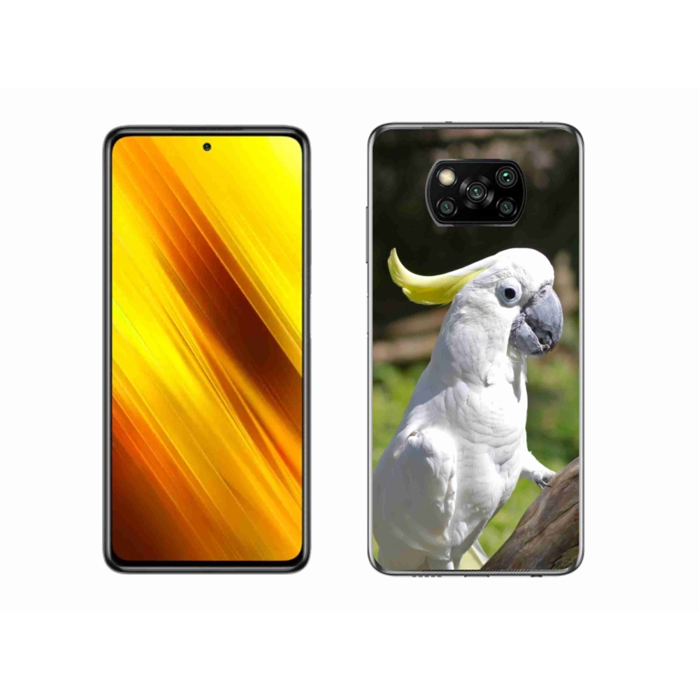 Gél borítás mmCase a Xiaomi Poco X3-hoz - papagáj kakadu 2