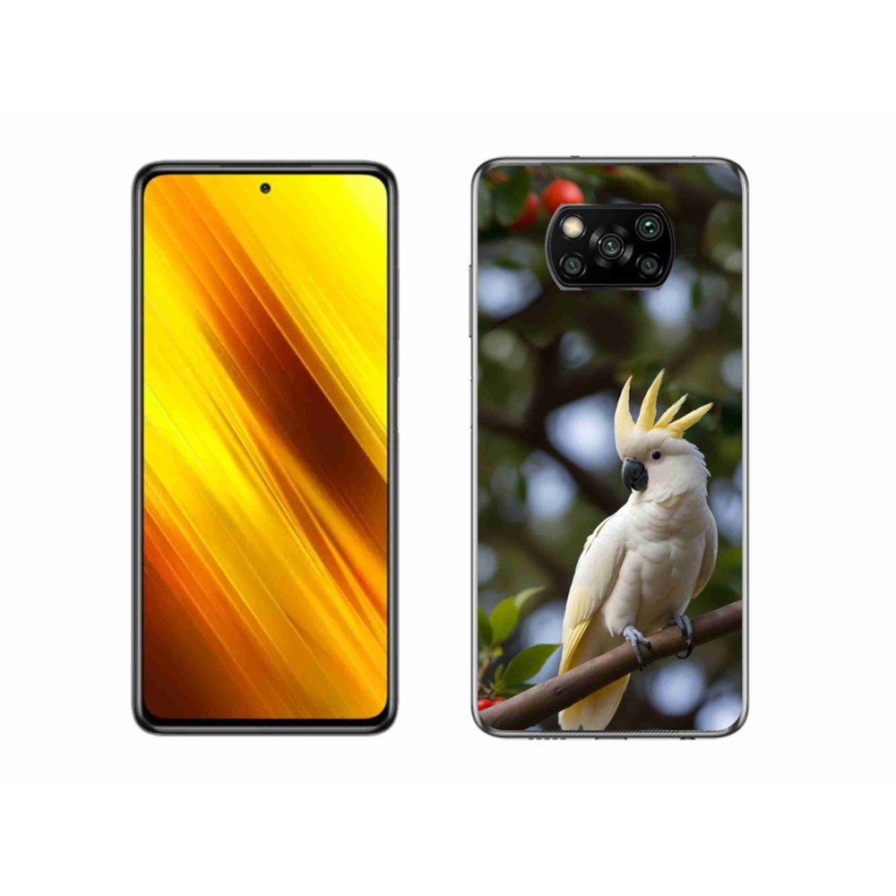Gél borítás mmCase a Xiaomi Poco X3-hoz - papagáj kakadu 3