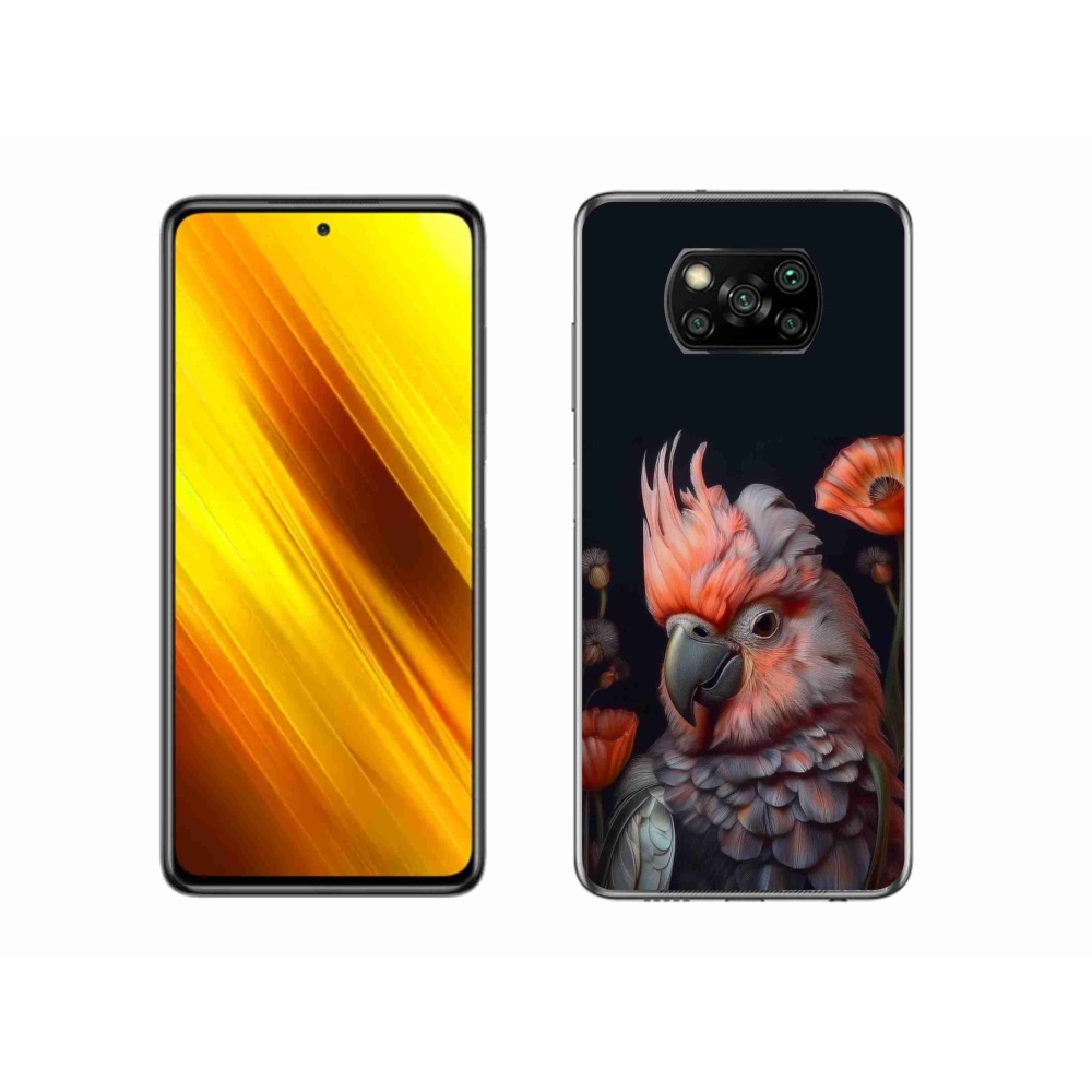 Gél borítás mmCase a Xiaomi Poco X3-hoz - papagáj kakadu színekben