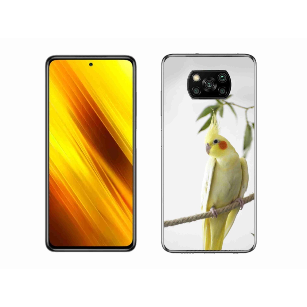 Gél borító mmCase a Xiaomi Poco X3-hoz - papagáj korela chocholatá