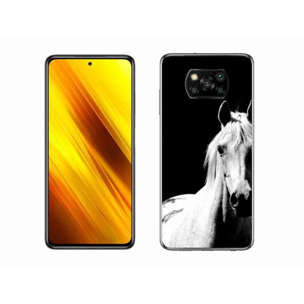 Gél borítás mmCase a Xiaomi Poco X3 Pro számára - fehér ló 5