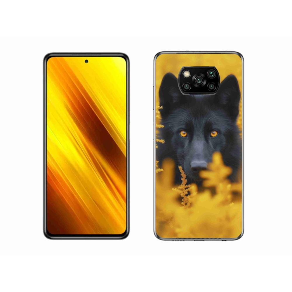 Gél borítás mmCase a Xiaomi Poco X3 Pro számára - fekete farkas 2