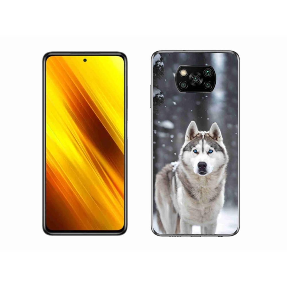 Gél borítás mmCase a Xiaomi Poco X3 Pro számára - husky 2