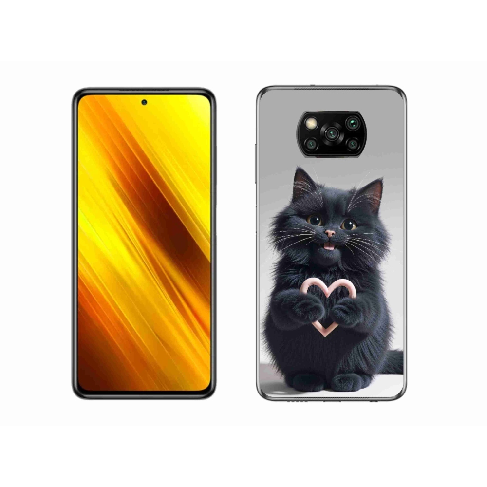 Gél borítás mmCase a Xiaomi Poco X3 Pro számára - macskaszerelem 3