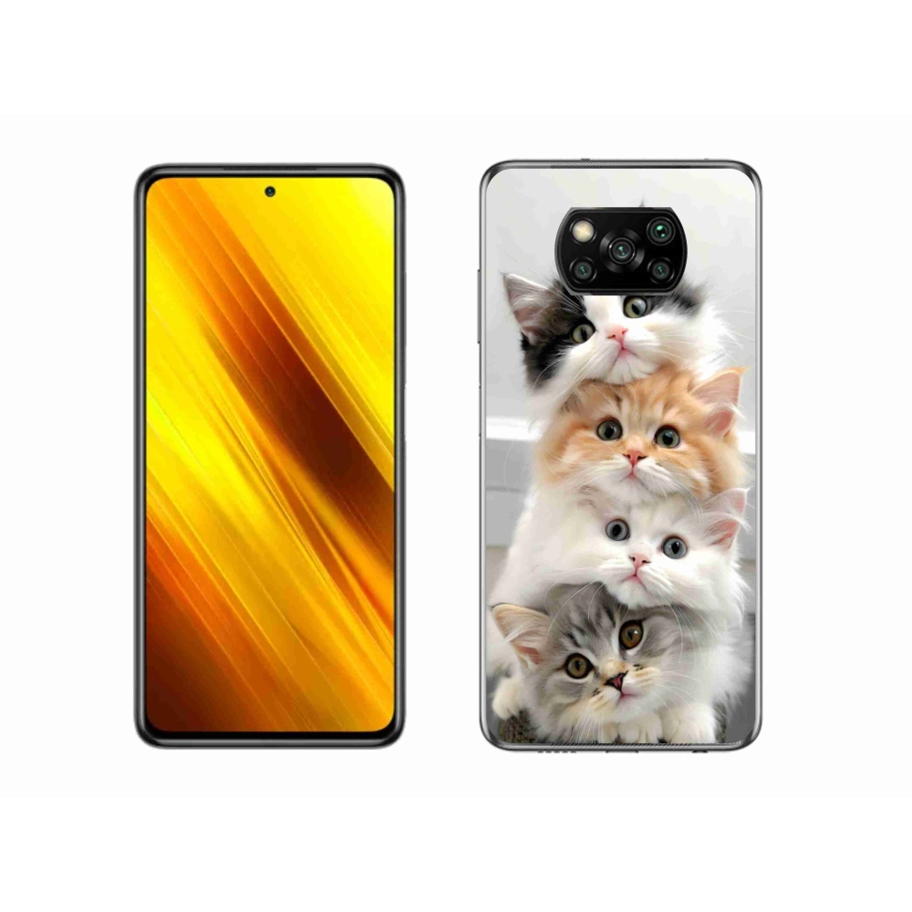 Gél borítás mmCase a Xiaomi Poco X3 Pro számára - cat group
