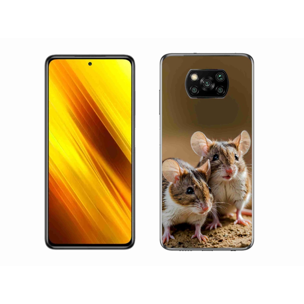 Gél borítás mmCase a Xiaomi Poco X3 Pro számára - egér duó