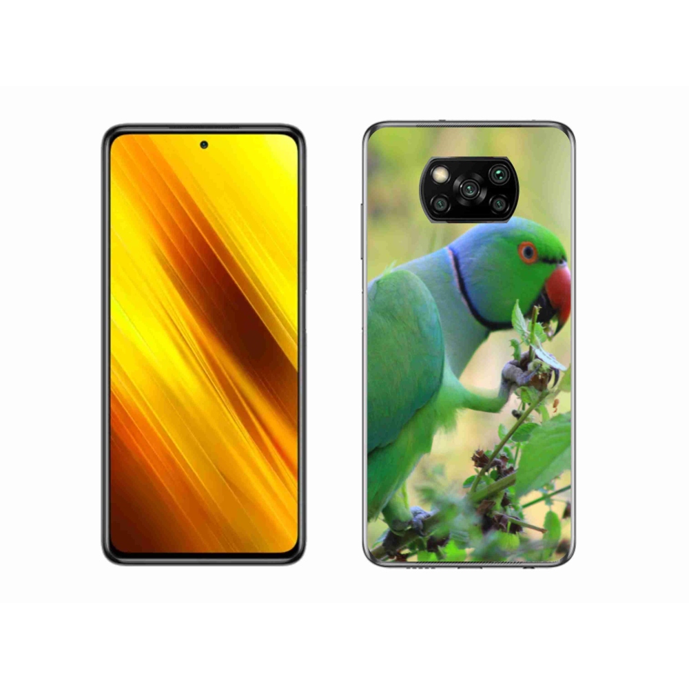 Gél borítás mmCase a Xiaomi Poco X3 Pro készülékhez - papagáj alexandr