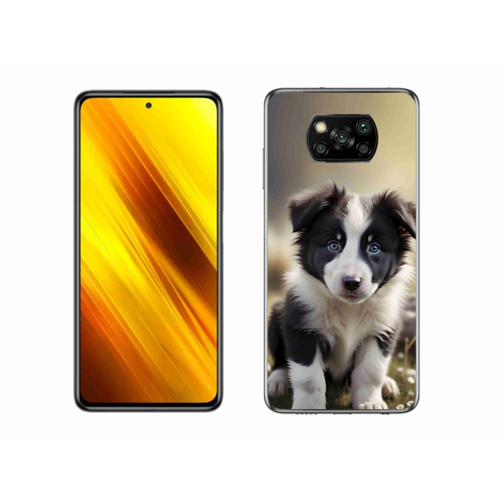 Gél borítás mmCase a Xiaomi Poco X3 Pro számára - aranyos border collie