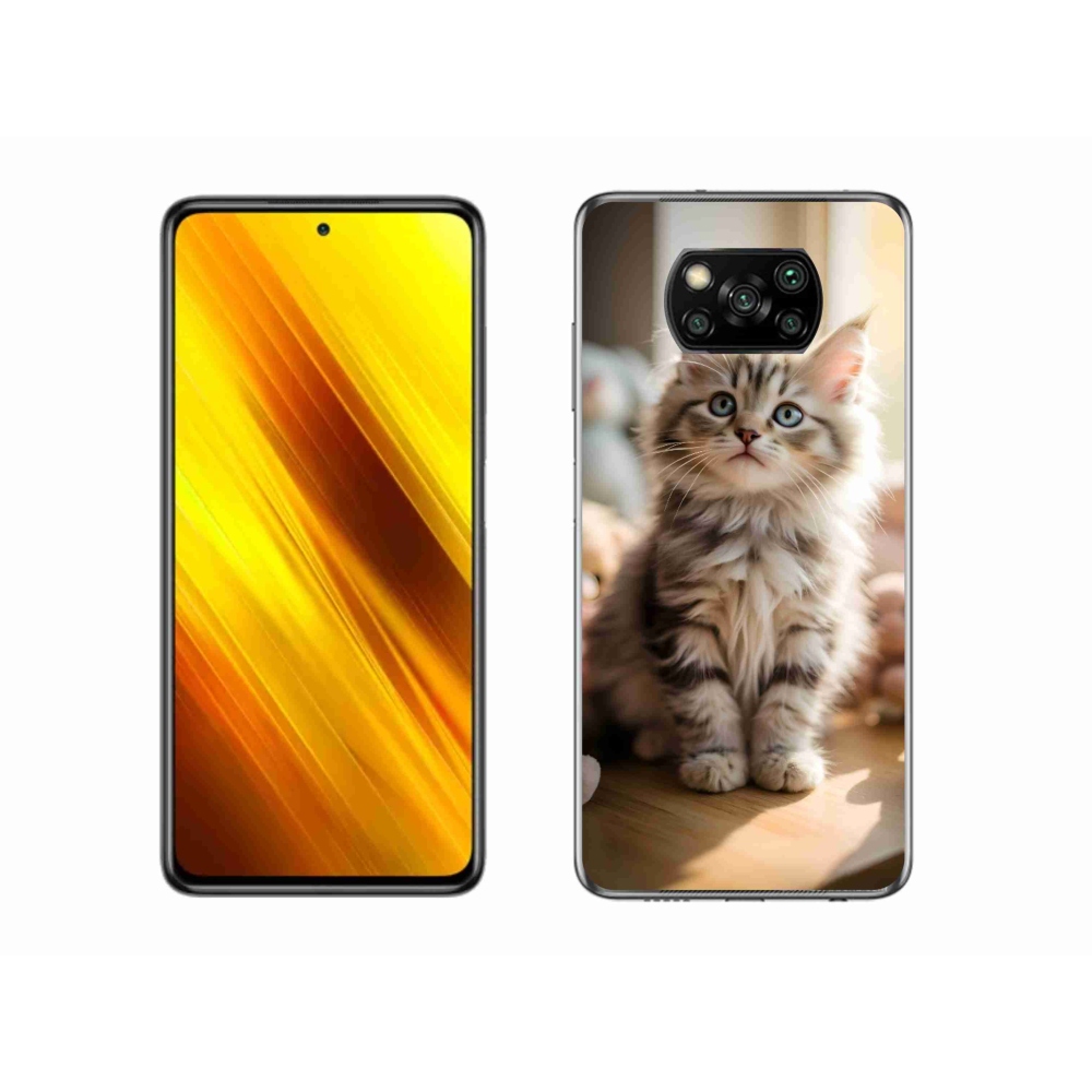 Gél borítás mmCase a Xiaomi Poco X3 Pro számára - aranyos cica 10