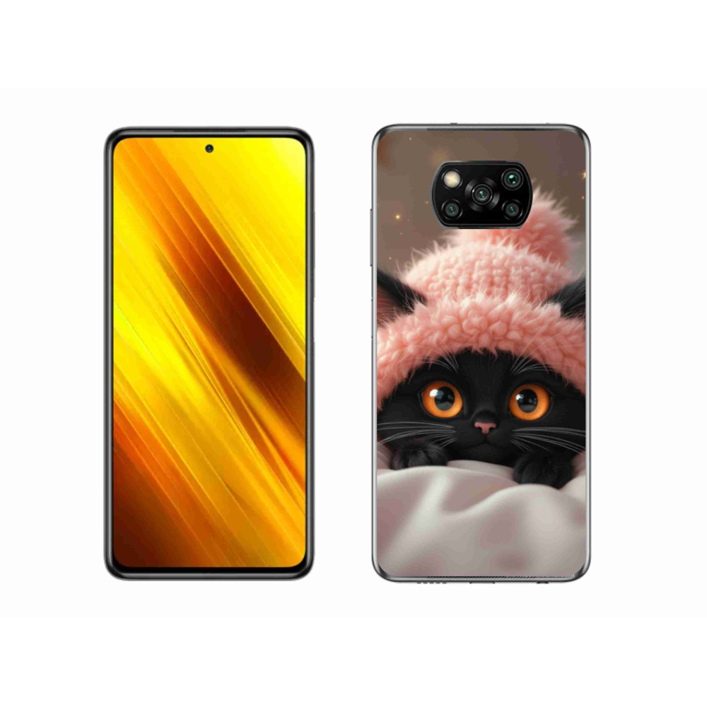 Gél borítás mmCase a Xiaomi Poco X3 Pro számára - aranyos cica 7