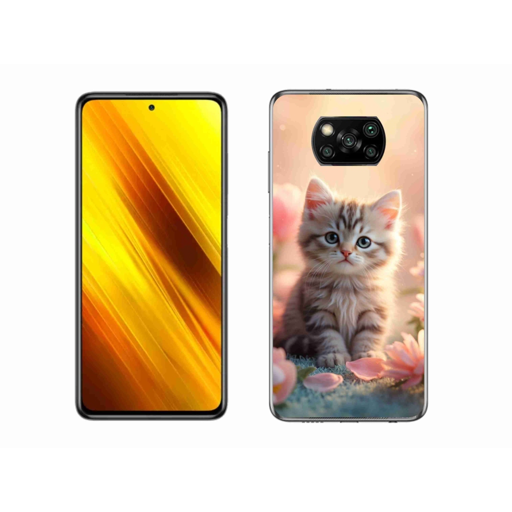Gél borítás mmCase a Xiaomi Poco X3 Pro számára - aranyos cica 8