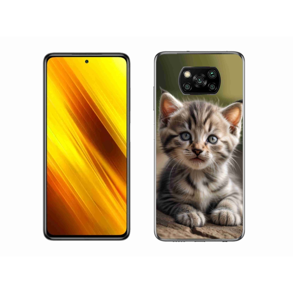 Gél borítás mmCase a Xiaomi Poco X3 Pro számára - aranyos cica 9