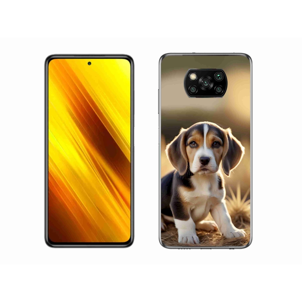 Gél borítás mmCase a Xiaomi Poco X3 Pro számára - aranyos beagle